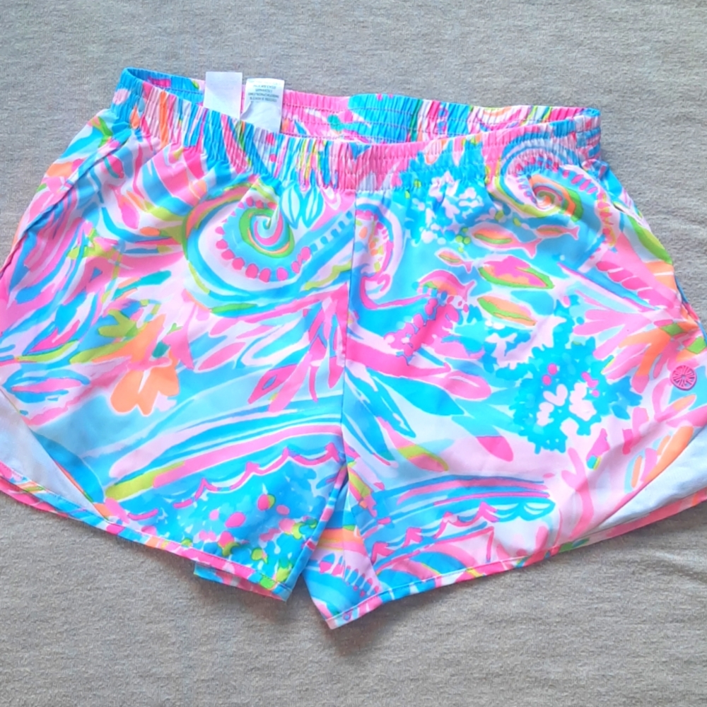 LIlly Pulitzer Luxletic 4" Ocean Trail short